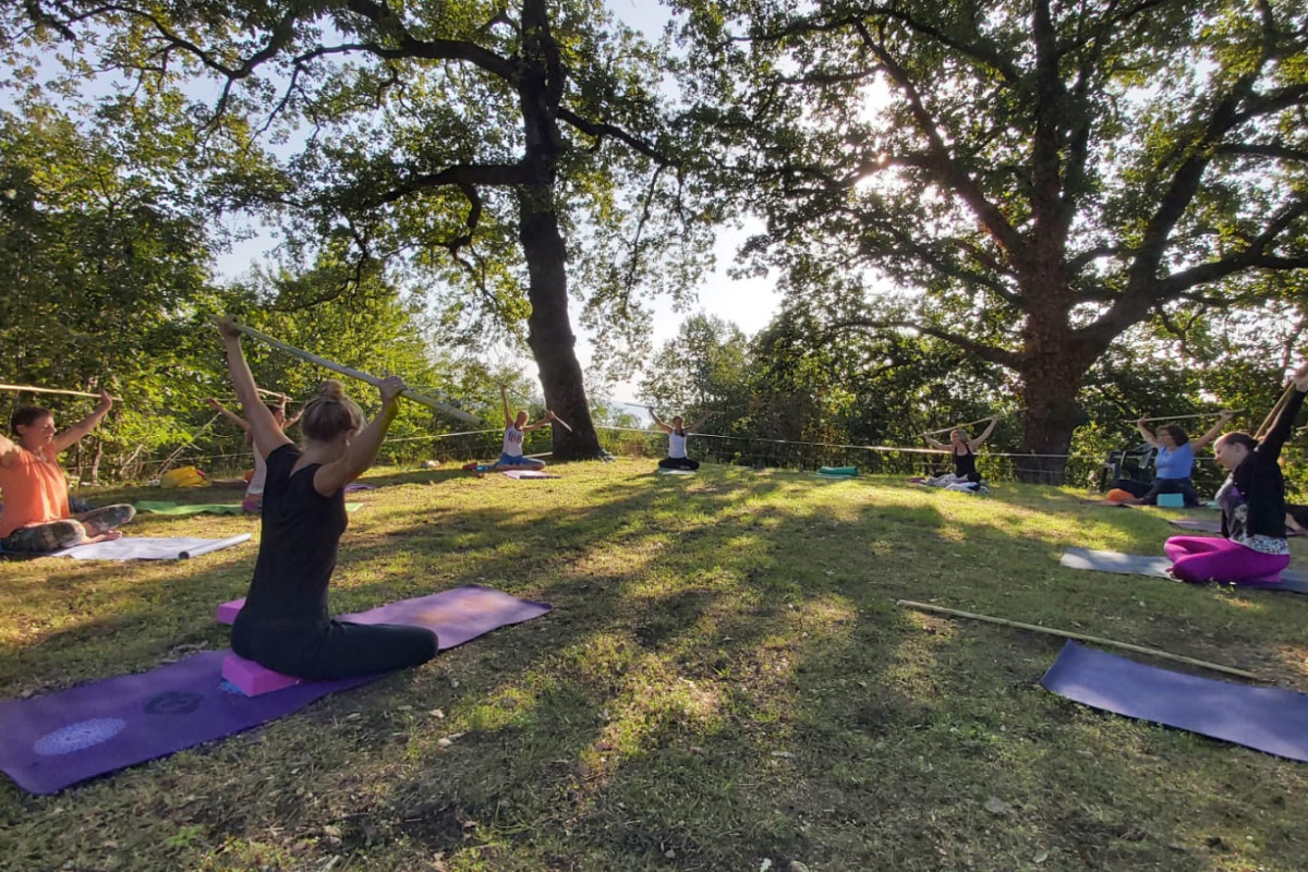 ....Yoga warm up a lit different